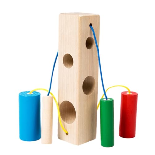 Fadenspielzeug, Spielzeug für – verschiedene Lernspielzeuge aus Holz, Lernpuzzle für Zylinderabstimmung, interaktiver Zylinder, Spielzeug für die Feinmotorik Fadenspielzeug, Spielzeug für – verschiedene Lernspielzeuge aus Holz, Lernpuzzle für Zylinderabstimmung, interaktiver Zylinder, Spielzeug für die Feinmotorik von Generic