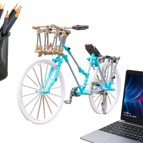 Fahrrad-Bausteine – Fahrrad-Modellbausatz zum Ausstellen | Mini-Bausatz für Erwachsene, kreatives Familienprojekt, Lernspielzeug, DIY-Hobbygeschenk, Architekturspielzeug für Fans jeden Alters von Generic