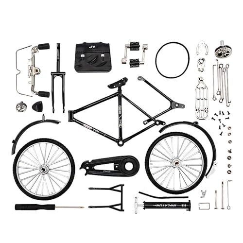 Fahrradmodell zum Selbermachen – Fahrradmodellbausatz, Miniatur-Fahrrad-Set | Fahrradskulptur mit Luftpumpe für Büro, Tisch, , Schrank von Generic
