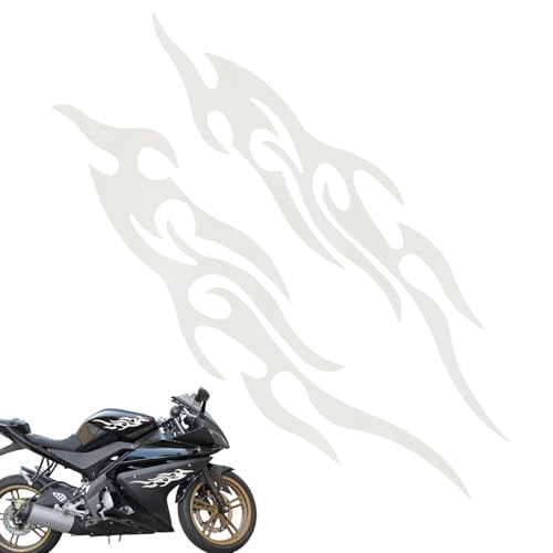 Fahrzeug Flammen Sticker – Motorrad Dekoration wetterfestes Design, Wasserdicht Logo | Paar Flammenaufkleber mit Matter Oberfläche, Robust für Außenbereich Motorrad Carport posteingang for Design Fahrzeug Flammen Sticker – Motorrad Dekoration wetterfestes Design, Wasserdicht Logo | Paar Flammenaufkleber mit Matter Oberfläche, Robust für Außenbereich Motorrad Carport posteingang for Design von Generic
