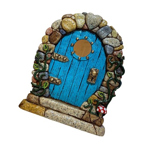 Fairy Door Kit - aus farbigem Kunstharz, magisches Tor | Extravagantes kompaktes Design mit vibrierender Finishing-Eigenschaft, Miniatur-Türen für Gartenzubehör für Alber von Generic