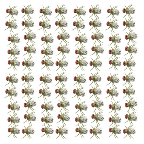 Fake Fly – Fliege Farce, Simuliertes Scherzspielzeug | Set mit 200 simulierten Halloween-Witzspielzeugen, Halloween-Fliegen, kleine, realistische fliegende Spielzeuge für Witze zum Betrügen der Fake Fly – Fliege Farce, Simuliertes Scherzspielzeug | Set mit 200 simulierten Halloween-Witzspielzeugen, Halloween-Fliegen, kleine, realistische fliegende Spielzeuge für Witze zum Betrügen der von Generic