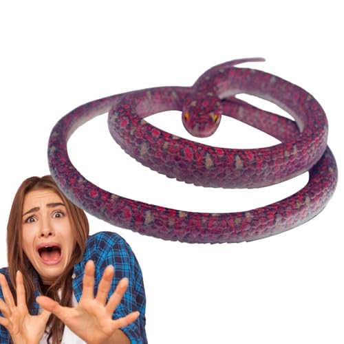 Fake Snake - Realistische Schlangendekoration Für Streiche, 70 Cm Lange Gummischlange, Um Vögel Fernzuhalten | Realistisches Schlangenspielzeug Für Halloween -Party -Gefälligkeiten, Beängstigende Schl Fake Snake - Realistische Schlangendekoration Für Streiche, 70 Cm Lange Gummischlange, Um Vögel Fernzuhalten | Realistisches Schlangenspielzeug Für Halloween -Party -Gefälligkeiten, Beängstigende Schl von Generic