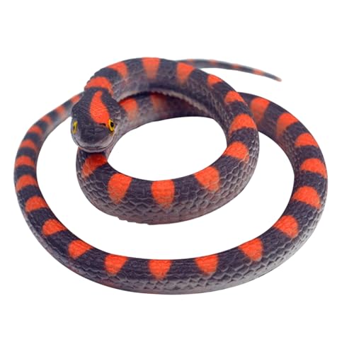 Fake Snake - Realistische Schlangendekoration Für Streiche, 70 Cm Lange Gummischlange, Um Vögel Fernzuhalten | Realistisches Schlangenspielzeug Für Halloween -Party -Gefälligkeiten, Beängstigende Schl Fake Snake - Realistische Schlangendekoration Für Streiche, 70 Cm Lange Gummischlange, Um Vögel Fernzuhalten | Realistisches Schlangenspielzeug Für Halloween -Party -Gefälligkeiten, Beängstigende Schl von Generic