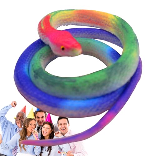 Fake Snake - Realistische Schlangendekoration Für Streiche, 70 Cm Lange Gummischlange, Um Vögel Fernzuhalten | Realistisches Schlangenspielzeug Für Halloween -Party -Gefälligkeiten, Beängstigende Schl Fake Snake - Realistische Schlangendekoration Für Streiche, 70 Cm Lange Gummischlange, Um Vögel Fernzuhalten | Realistisches Schlangenspielzeug Für Halloween -Party -Gefälligkeiten, Beängstigende Schl von Generic