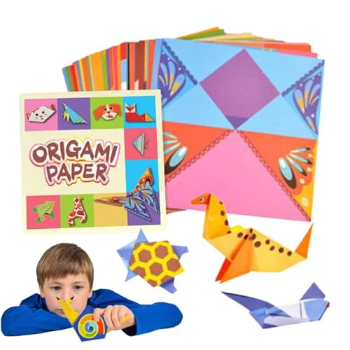 Faltpapier für Kinder, Faltpapier-Set, Bastelbedarf, bunte Tiere, Lernaktivitäten, Kunsthandwerk mit Lehrbüchern für Faltpapier für Kinder, Faltpapier-Set, Bastelbedarf, bunte Tiere, Lernaktivitäten, Kunsthandwerk mit Lehrbüchern für von Generic