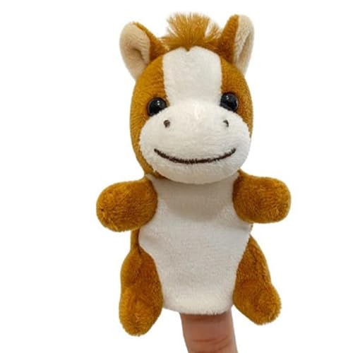 Familien-Fingerpuppen, Tier-Fingerpuppe, Plüschpferd, Spielzeug für Kinder, Fingerpuppen aus Plüsch, Plüschpferd, interact Spielzeug von Generic