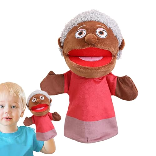 Familien-Plüsch-Handpuppe, Familien-Handpuppe, Vorschule, Puppentheater-Shows, interaktives Theater zeigt Puppen und Puppen mit beweglichem Mund für Kinder u von Generic