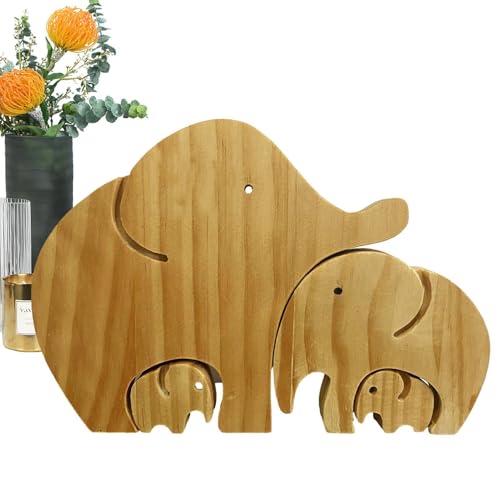 Familien-Puzzle-Statue, Tierfamilienfiguren aus Holz | Tierfamilien-Puzzle, Tierfamilien-Puzzle, Heimdekoration für Kleinkinder, Dekoration zum Vernichten Familien-Puzzle-Statue, Tierfamilienfiguren aus Holz | Tierfamilien-Puzzle, Tierfamilien-Puzzle, Heimdekoration für Kleinkinder, Dekoration zum Vernichten von Generic