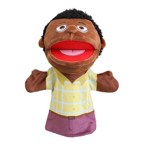 Familienhändepuppen – interaktive Familienpuppen für Kinder, weiche Plüschpuppen | Lernspielzeug für Rollenspiele, Geschichtenerzählungen und Puppentheater mit Flügelmund von Generic