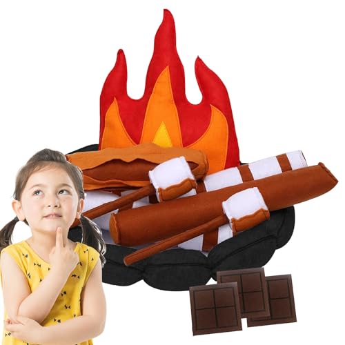 Fantasy Flame Gear Toy Toy - Adventure Kit für Kinder, 15pcs Camping -Rollenspiel Set | Dramatische Spielzeugausrüstung für Vorschule Kleinkinder Mädchen Innen im Freien im Outdoor -Fantas von Generic