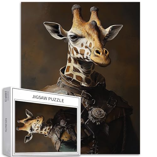 Fantasy Giraffe Puzzle für Erwachsene, Fantasie-Kreaturen, Kunst-Puzzle, herausfordernde Familienaktivitäten, buntes DIY-Bastelpuzzle für Heimdekoration, Geschenke, 50 × 70 cm Fantasy Giraffe Puzzle für Erwachsene, Fantasie-Kreaturen, Kunst-Puzzle, herausfordernde Familienaktivitäten, buntes DIY-Bastelpuzzle für Heimdekoration, Geschenke, 50 × 70 cm von Generic