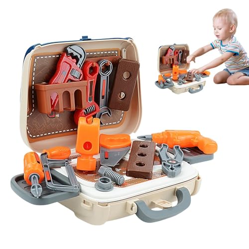 Fantasy-Spiel Bausatz, Werkzeugset für Kinder - Werkzeugset für Kinder mit echtem Handwerkzeuge, STEM Lernspielzeug mit Werkzeugkasten und elektronischem Spielzeug für Ker Fantasy-Spiel Bausatz, Werkzeugset für Kinder - Werkzeugset für Kinder mit echtem Handwerkzeuge, STEM Lernspielzeug mit Werkzeugkasten und elektronischem Spielzeug für Ker von Generic