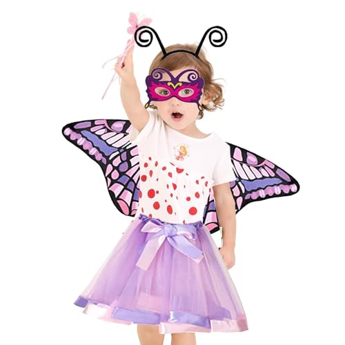 Farbfarbig Kostüm Mit Mesh Tutu, TiaraButterfly Set Für Mädchen, Maske Und | Kostüm Für Mädchen Für Halloween, Prinzessinnen, Cosplay, Weihnachtsszenarien Und Kostüme. Farbfarbig Kostüm Mit Mesh Tutu, TiaraButterfly Set Für Mädchen, Maske Und | Kostüm Für Mädchen Für Halloween, Prinzessinnen, Cosplay, Weihnachtsszenarien Und Kostüme. von Generic