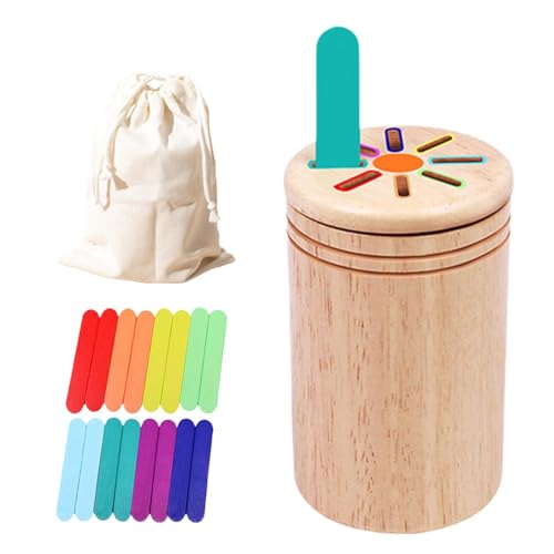 Farbsortierspiel – Spielzeug zur Farbklassifizierung, tragbares Spielzeug zur Entwicklung von Fähigkeiten | Holzspielzeug für Kinder, pädagogisches sensorisches Lernspiel für und Mädchen im Farbsortierspiel – Spielzeug zur Farbklassifizierung, tragbares Spielzeug zur Entwicklung von Fähigkeiten | Holzspielzeug für Kinder, pädagogisches sensorisches Lernspiel für und Mädchen im von Generic