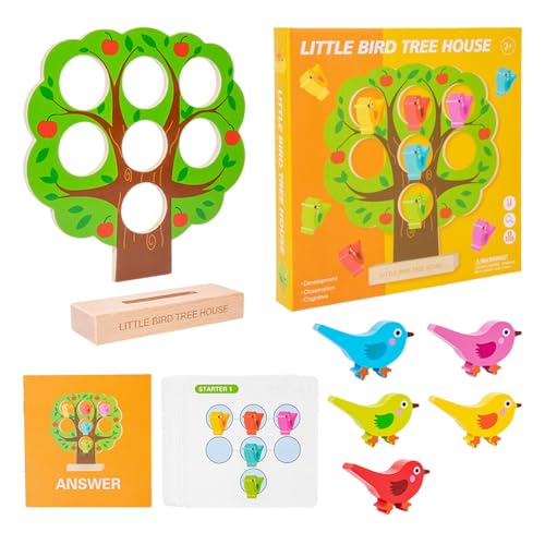 Farbsortierspielzeug – STEM pädagogisches Lernen, Vorschul-Lernaktivitäten für Kleinkinder | Holzspiele, mit kleinen Vögeln, Feinmotorik, sensorisches Spielzeug Farbsortierspielzeug – STEM pädagogisches Lernen, Vorschul-Lernaktivitäten für Kleinkinder | Holzspiele, mit kleinen Vögeln, Feinmotorik, sensorisches Spielzeug von Generic