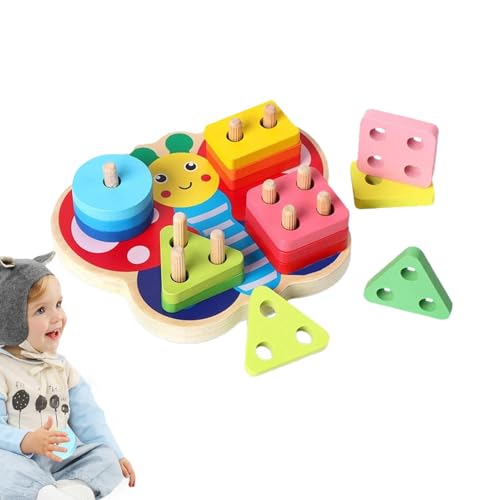 Farbübereinstimmungsspielzeug für Farbsortierung, Spielzeug in Form von Cartoon, aus Holz – lustiges Spiel zur Farbabstimmung, sensorisches Spielzeug für die Worte Farbübereinstimmungsspielzeug für Farbsortierung, Spielzeug in Form von Cartoon, aus Holz – lustiges Spiel zur Farbabstimmung, sensorisches Spielzeug für die Worte von Generic