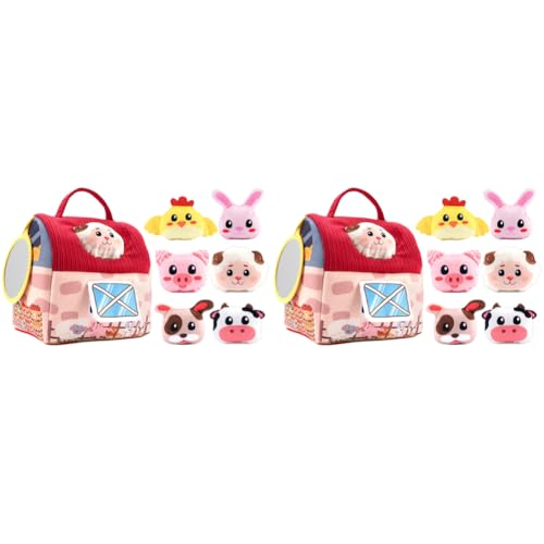 Farm Bauernhof Spielzeug mit Spiegel Tragbares Lernspielzeug for Babys 0-2 Jahre Interaktives Tier Spielzeug Geschenk for Kinder Farm Bauernhof Spielzeug mit Spiegel Tragbares Lernspielzeug for Babys 0-2 Jahre Interaktives Tier Spielzeug Geschenk for Kinder von Generic