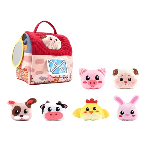 Farmspielset - Farm Ausgestopfte Tiere, Proped Play Stoffed Animal Set | Farm Scheunen Spielzeugset Für Osterkorb Stuffers Geburtstag Weihnachten Farmspielset - Farm Ausgestopfte Tiere, Proped Play Stoffed Animal Set | Farm Scheunen Spielzeugset Für Osterkorb Stuffers Geburtstag Weihnachten von Generic