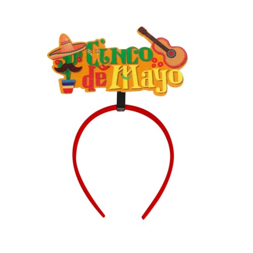 Faschingstag Gitarre Strohhut Stirnbänder Kreativität Stirnbänder Karneval Party Zubehör Kopfbedeckung QLa291 (B, Einheitsgröße) von Generic