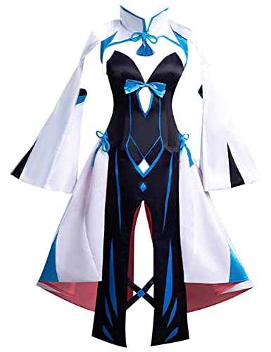 Fate/Grand Order FGO Morgan le Fay Cosplay für Halloween Karneval Frauen Kleid Outfits Kostüm (X-Large, Schwarz) von Generic