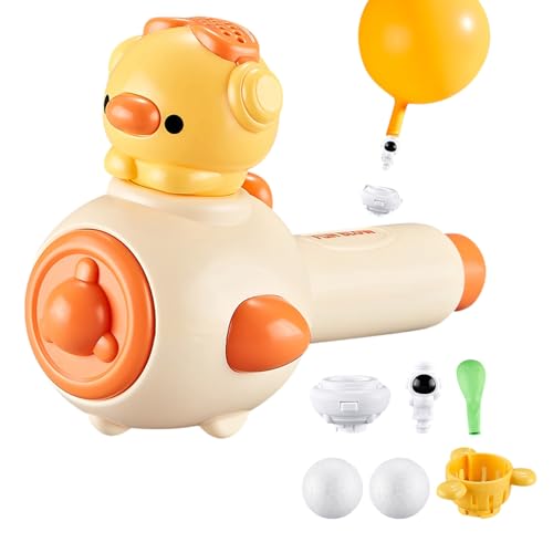 Federung Blowing Ball-süße Entenpfeife Ballon Spielzeug 3-in-1-Set | Spielzeug für Physikausbildung für Kinder, Lungen -Trainingsspiel, Blasen Ball für Kinder im Innenleben, STEM -Lernen und Atemübung von Generic