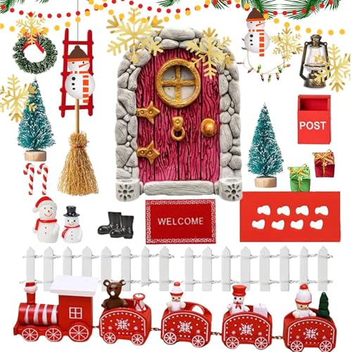 Feentür Set, Feentür Set für Feengarten, Miniatur Feentür mit - Lernspielzeug für Mädchen und Kinder, Dekoration von Generic