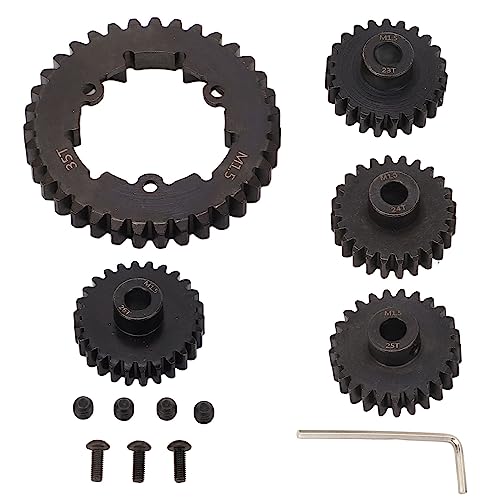 Fernbedienung Auto Getriebe Kit, M1.5 35T 23T 24T 25T 26T RC Motor Ritzel Teile Set Ersatz von Generic