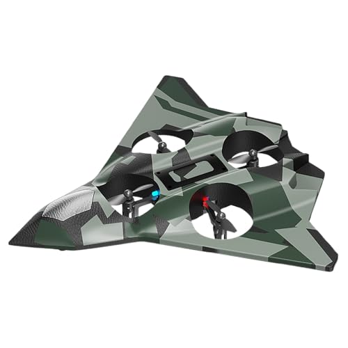 Ferngesteuerter Hubschrauber aus Schaumstoff, RC-Flugzeug für Kinder und Erwachsene, Outdoor-Flugspielzeug mit einfacher Steuerung für Anfänger QkA339 (Camouflage, One Size) von Generic