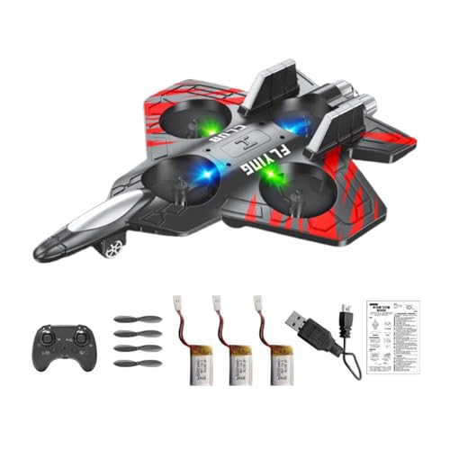 Ferngesteuertes Schaumstoffflugzeug für Kinder, Ferngesteuertes Flugzeug mit Beleuchtung Zur Dekoration, Jagdspielzeug, Geschenkspielzeug, Rot Ferngesteuertes Schaumstoffflugzeug für Kinder, Ferngesteuertes Flugzeug mit Beleuchtung Zur Dekoration, Jagdspielzeug, Geschenkspielzeug, Rot von Generic