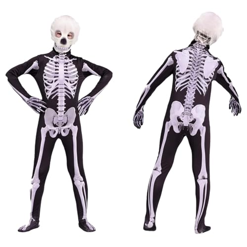 Festliche Mode Baby Junge Kinder Punk Outfit Cos Skelett Engen Anzug Für Halloween Dark Serie Kopf Skelett Gedruckt Kleid Mit Kopf Abdeckung Set Festliche Mode Baby Junge Kinder Punk Outfit Cos Skelett Engen Anzug Für Halloween Dark Serie Kopf Skelett Gedruckt Kleid Mit Kopf Abdeckung Set von Generic