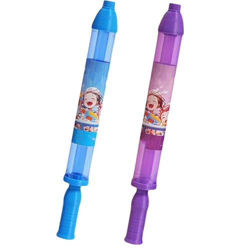 Feuerwerk-Wasserpistolen-Spielzeug – Romantischer Wasserstrahl for Paare, Familie und Freunde | Lustiges interaktives Partyspiel, Wassersprinkler im Feuerwerksstil(2 PCS Blue Purple) von Generic