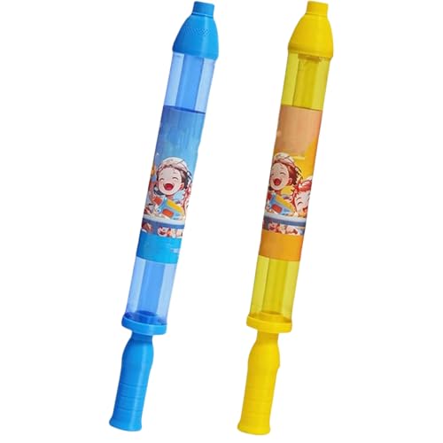 Feuerwerk-Wasserpistolen-Spielzeug – Romantischer Wasserstrahl for Paare, Familie und Freunde | Lustiges interaktives Partyspiel, Wassersprinkler im Feuerwerksstil(2 PCS Blue Yellow) von Generic