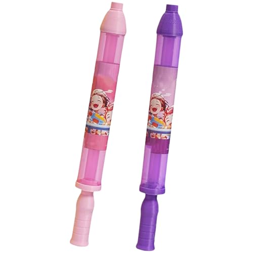 Feuerwerk-Wasserpistolen-Spielzeug – Romantischer Wasserstrahl for Paare, Familie und Freunde | Lustiges interaktives Partyspiel, Wassersprinkler im Feuerwerksstil(2 PCS pink Purple) von Generic