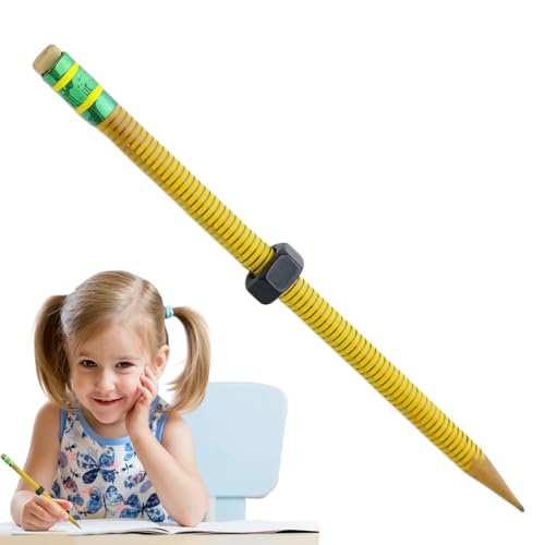 Fidget-Bleistifte mit Gewinde, strukturierte sensorische Gewindestifte für leises Zappeln, tragbares Schreibwerkzeug für Reisen, Zuhause, Arbeitsplatz, Schule, Kinder, Studenten, Erwachsene von Generic