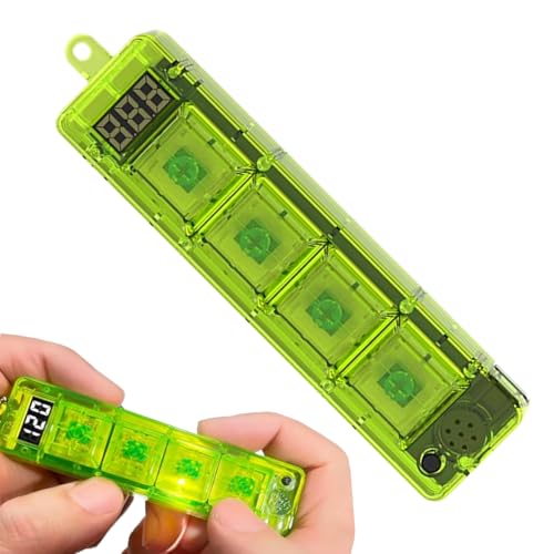 Fidget Keyboard Toy – Fidget der mechanischen Tastatur, Linderung der Belastung des LED-Schlüssels | befriedigende Taste für Spielzeug mit , tragbare Mini-Spielkonsole, Handtherapie-Gadget für Fidget Keyboard Toy – Fidget der mechanischen Tastatur, Linderung der Belastung des LED-Schlüssels | befriedigende Taste für Spielzeug mit , tragbare Mini-Spielkonsole, Handtherapie-Gadget für von Generic