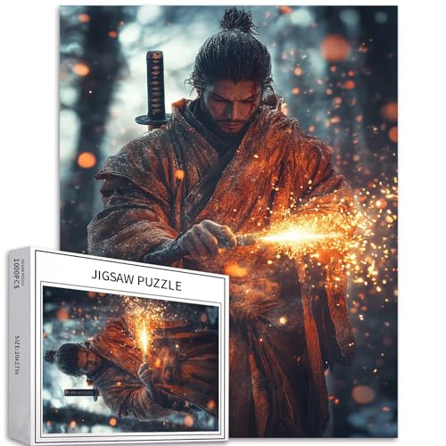 Fighting Ninja Puzzle für Erwachsene, magischer Effekt, Kunst-Puzzle, herausfordernde Familienaktivitäten, buntes Bastelpuzzle für Heimdekoration, Geschenke, 50,8 x 68,6 cm, 1000 Teile Fighting Ninja Puzzle für Erwachsene, magischer Effekt, Kunst-Puzzle, herausfordernde Familienaktivitäten, buntes Bastelpuzzle für Heimdekoration, Geschenke, 50,8 x 68,6 cm, 1000 Teile von Generic
