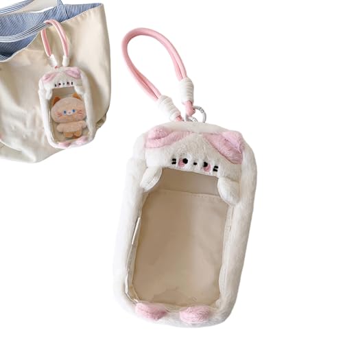 Figuren-Ausstellungstasche – Staubdichte Aufbewahrungsbox, Tragbare Vitrine | Tasche Mit Fächern Für Sammelfiguren, Münzen, Schlüsselanhänger, Handy, Babyspielzeug, Reise, Geburtstag, Rucksack von Generic