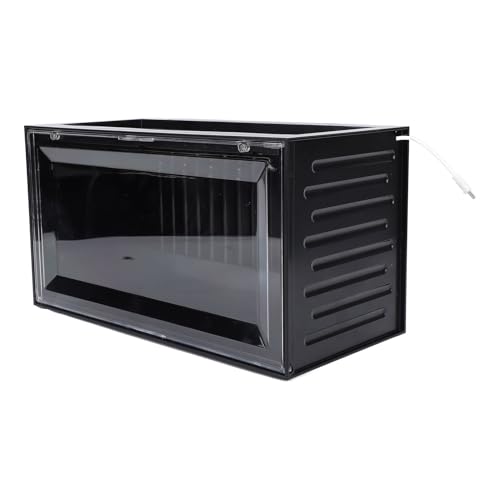 Figuren Zeigen eine LED -LED -Erfassungs -Anti -Staub -2 -Tier -Show für Sammlerstücke Anime -Spielzeugaufstellung Hülle (Black) von Generic