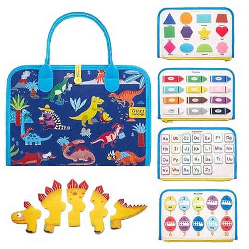 Filzbretter, Aktivitätsbuch für Kleinkinder, sensorisches Buch aus Filz, Vorschulaktivitäten, pädagogisches Puzzle für Kinder, , Mädchen, sensorisches Reisespielzeug von Generic