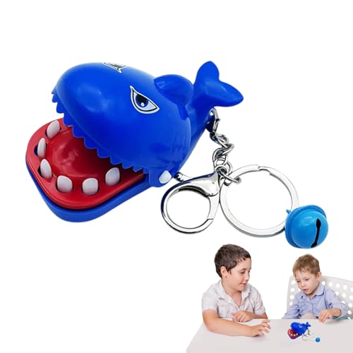 Finger -Beißtierschlüsselketten - Krokodil -Bissschlüsselung, lustiges Mini -Spielzeug | Portable Pocket Entertainment, Gag Streichspielzeug für Kinder, Mädchen Kind, Neuheit Stress Relief Gam von Generic