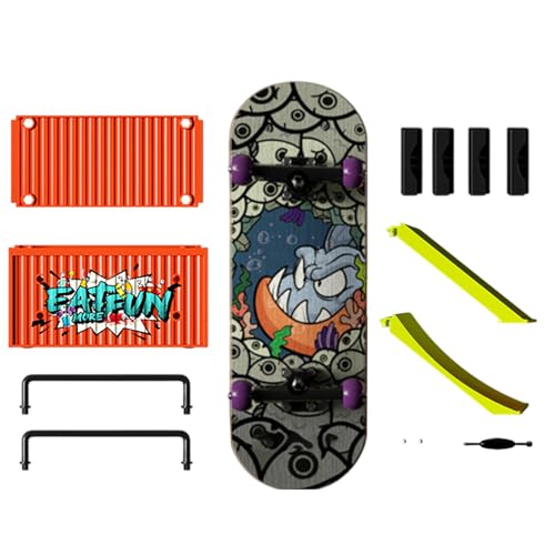 Finger Skateboard - Container Maple Finger | Finger Toys Creative Finger Skateboard Kits | Training Finger Boards, Finger Boards Toy Compact Hand Skateboard for Children Adults Finger Skateboard - Container Maple Finger | Finger Toys Creative Finger Skateboard Kits | Training Finger Boards, Finger Boards Toy Compact Hand Skateboard for Children Adults von Generic
