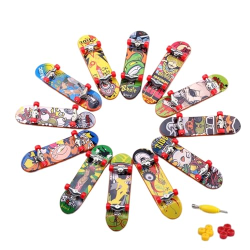 Finger Skateboard -Set, Kinderradplatten | 12 Stück Finger Roller Board Toy Kit Mit -Fingerspielzeug -Set Set Set Set Finger Skateboard -Set, Kinderradplatten | 12 Stück Finger Roller Board Toy Kit Mit -Fingerspielzeug -Set Set Set Set von Generic