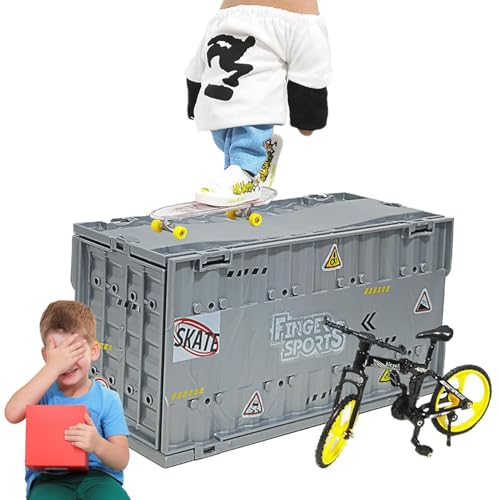 Finger-Skateboard-Set – Finger-Skateboard-Set | Fingerspielzeug-Set, multifunktionales Skateboard-Set, Fingerpark-Zubehör für Jungen und Mädchen Erwachsene Finger-Skateboard-Set – Finger-Skateboard-Set | Fingerspielzeug-Set, multifunktionales Skateboard-Set, Fingerpark-Zubehör für Jungen und Mädchen Erwachsene von Generic