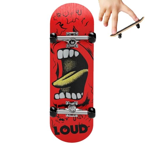 Finger-Skateboard-Spielzeug, mit lustigen und realistischen Mustern, Finger-Roller, Griffbrett, interaktives Fingerspielzeug für Roller, Crea Skateboardpark von Generic