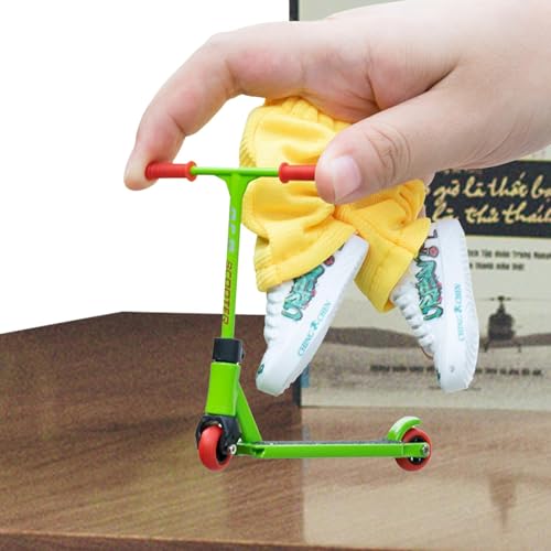 Finger Toy Skateboards - Finger Toys Set Includes Finger Scooter, Fingerroller aus Metalllegierung mit Fingerhosen, Fingerschuhen und Werkzeugen für Kinder, Erwachsene und DEK Finger Toy Skateboards - Finger Toys Set Includes Finger Scooter, Fingerroller aus Metalllegierung mit Fingerhosen, Fingerschuhen und Werkzeugen für Kinder, Erwachsene und DEK von Generic