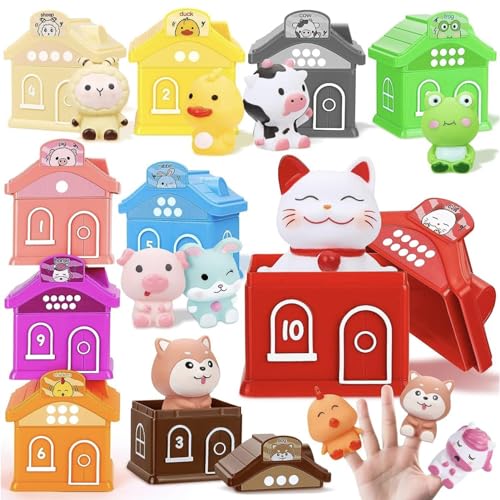 Fingerpuppen, Fingerpuppen für Kinder von 3 bis 5 Jahren – Handpuppen mit Tierfingern – Puppen mit Osterfingern – Puzzle, pädagogische Handpuppen für die frühe Bildung Fingerpuppen, Fingerpuppen für Kinder von 3 bis 5 Jahren – Handpuppen mit Tierfingern – Puppen mit Osterfingern – Puzzle, pädagogische Handpuppen für die frühe Bildung von Generic
