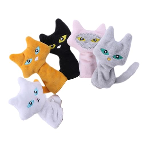 Fingerpuppen für Tiere, 5 Stück, Mini-Fingerpuppen, aus Plüsch, für kleine Kinder, geeignet für Reisen, kreative Spielpuppen, zum Geschichtenerzählen und Aktivitäten Fingerpuppen für Tiere, 5 Stück, Mini-Fingerpuppen, aus Plüsch, für kleine Kinder, geeignet für Reisen, kreative Spielpuppen, zum Geschichtenerzählen und Aktivitäten von Generic