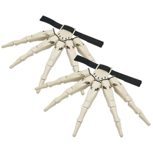 Fingers Gelenke – 34 x 30 x 2 cm Halloween Skeleton Finger Claws, Cosplay Horror Claw Hands, Kostümverlängerungen mit Gelenken, Zubehör für Erwachsene, Rollenspiel, Maskerade, Haunted House Fingers Gelenke – 34 x 30 x 2 cm Halloween Skeleton Finger Claws, Cosplay Horror Claw Hands, Kostümverlängerungen mit Gelenken, Zubehör für Erwachsene, Rollenspiel, Maskerade, Haunted House von Generic