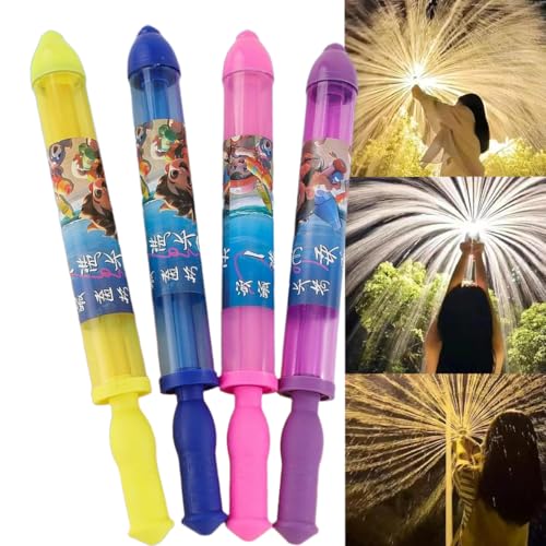 Firework Water Gun,Romantic Fireworks Style Water Spray Gun Toy, High Pressure Pull-Out Sprinkler Spray Toys,Waters Firework Sprinkler for Party, Bathing, Pool, Interactive Game Family Friends von Generic
